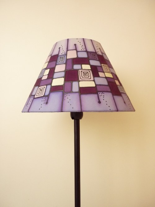 Lampa fialová mozaika — foto 4