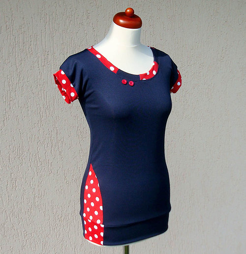 Triko modré s puntíky — foto 4