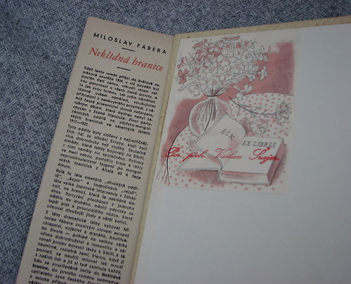 Neklidná hranice, Miloslav Fábera, 1940 Ex libris — foto 2