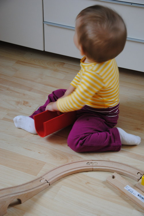 Dětské tepláky lila, vel. 3-6M — foto 6