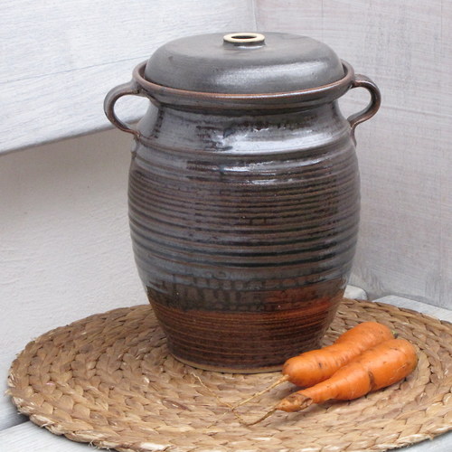 Kvašák kameninový hnědý 3,8l — foto 2