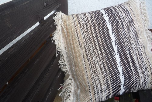 Potah na polštář - ručně tkaný — foto 3