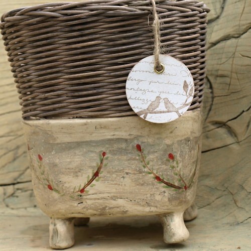 Fine rustic decoration červené kvítky — foto 2