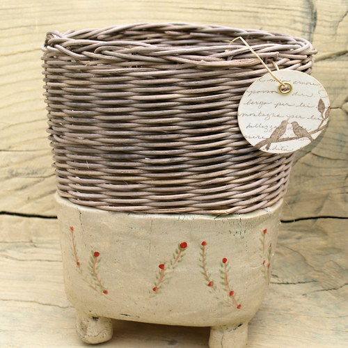 Fine rustic decoration červené kvítky — foto 2
