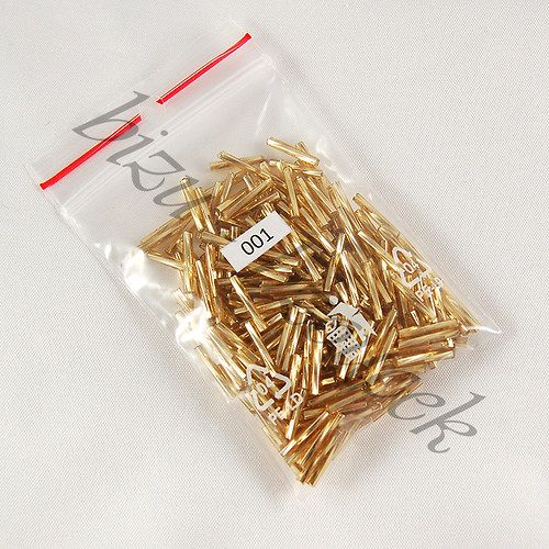 Stočené trubičky, zlatá barva 11mm — foto 2