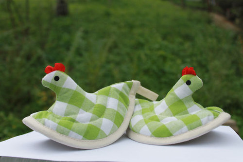 Chňapka slepička Zelená kostička — foto 5