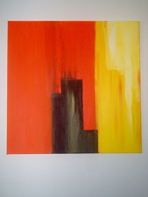 V oranžové, 60x60 cm — foto 2