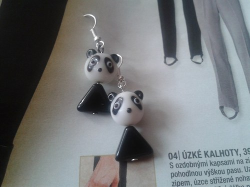 Pandíci na naušnicích — foto 2