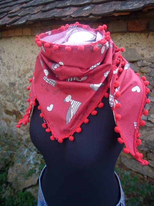 Šátek - červený andílek — foto 2