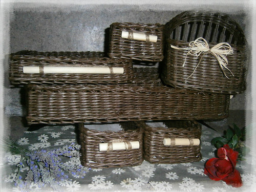 Sada hnědých košíčků do kuchyně..... — foto 2