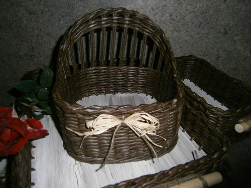 Sada hnědých košíčků do kuchyně..... — foto 3