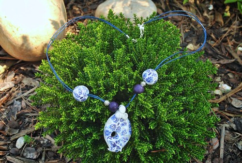 Náhrdelník - modřenkový III — foto 3