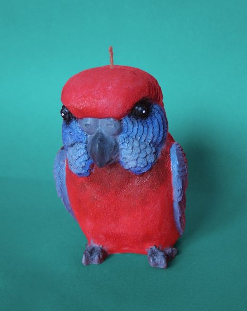 Forma na svíčky Papoušek - výška 12cm — foto 2