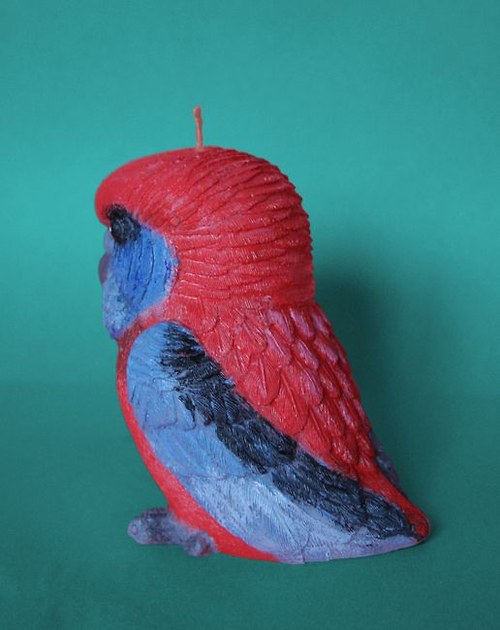 Forma na svíčky Papoušek - výška 12cm — foto 3