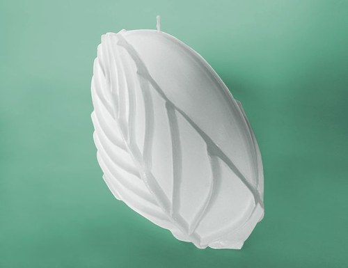 Forma na svíčky List na disku - výška 10,5cm — foto 3