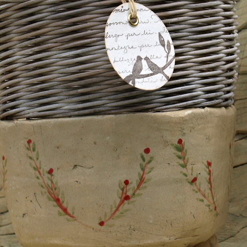Fine rustic decoration červené kvítky — foto 2