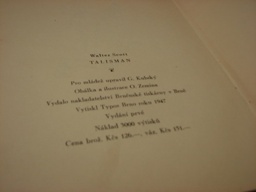 Talisman, Walter Scott, 1947 — foto 4