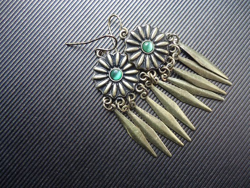 Náušnice " Green Eye " — foto 3