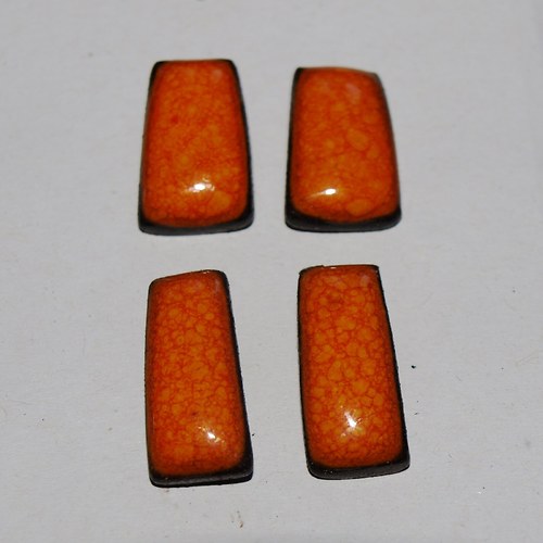 Náušnice puzety oranžové — foto 2