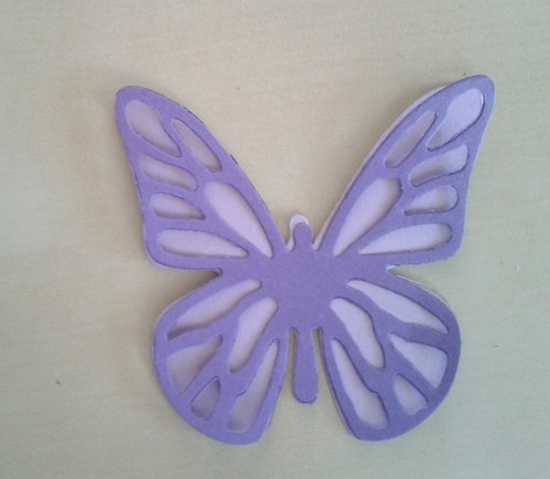 Motýlek 3D - fialový — foto 2