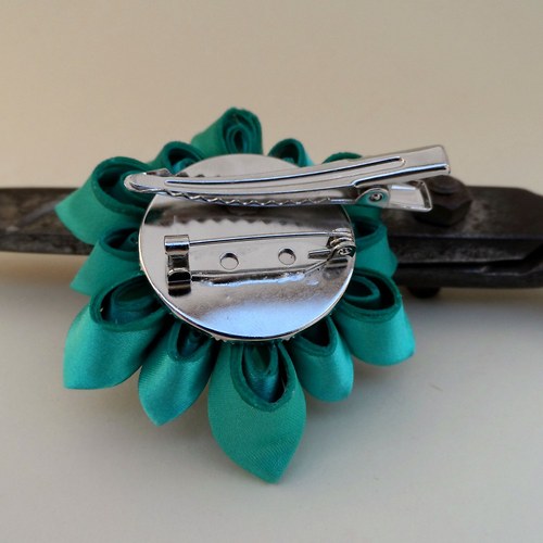 Kanzashi spona/brož Mint — foto 3