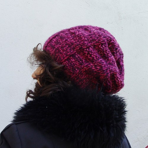 Čepice, prodloužená hučka - PINKLÉ VÍNO — foto 4