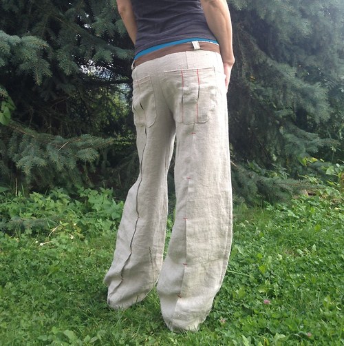 Lněné kalhoty — foto 2