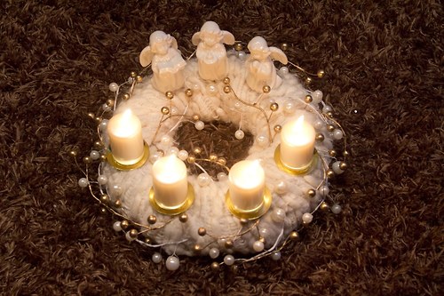 Adventní věnec s andílky — foto 4