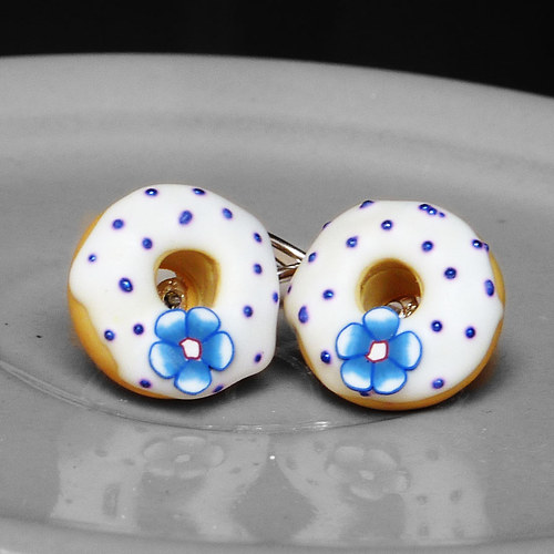 Donuty s modrými kytičkami — foto 2
