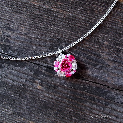 Náušničky Pink Rose... — foto 4