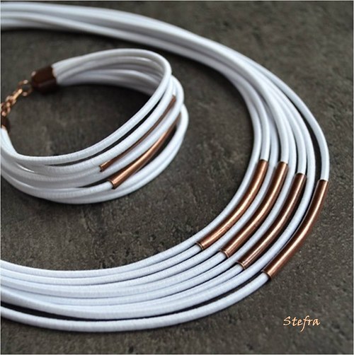 Coppery white - náramek do setu — foto 3