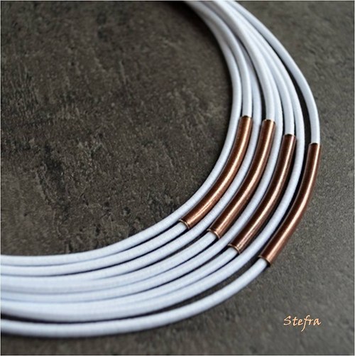 Coppery white - náhrdelník do setu — foto 2