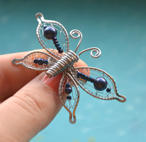 Malovaný inkoustem. (Swarovski perly) — foto 4