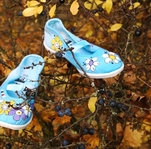 Malované cvičky tyrkysové! — foto 3