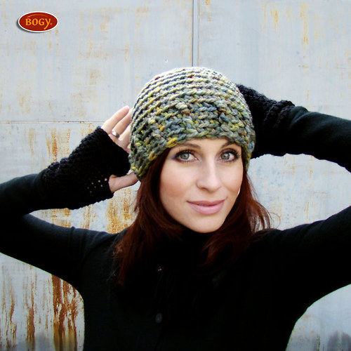 Sada - unisex khaki čepice + oteplený kulich — foto 6