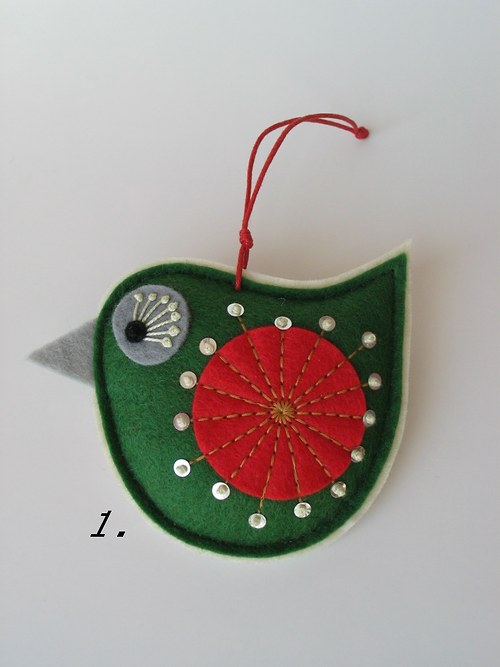 Vánoční dekorace- ptáček — foto 2