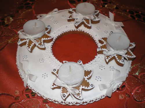 Adventní perníkový svícen — foto 2