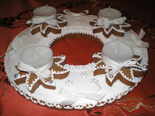 Adventní perníkový svícen — foto 3