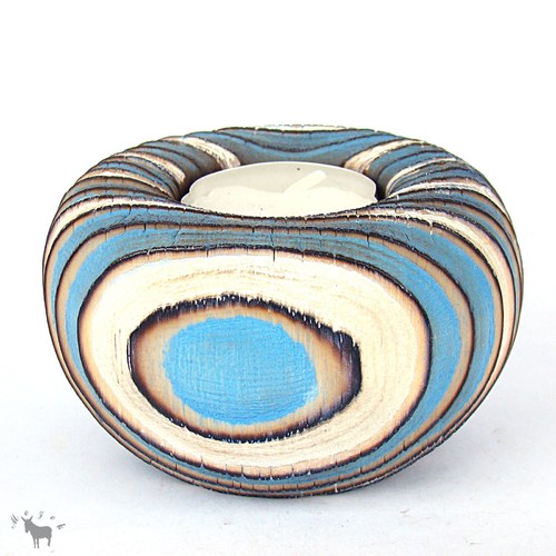 Dřevěný svícen — foto 3