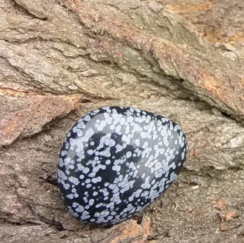 Obsidián vločkový - placka 116 — foto 2