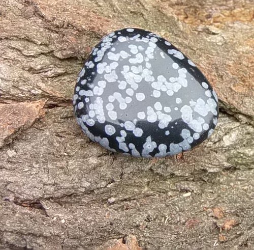 Obsidián vločkový - placka 117 — foto 2