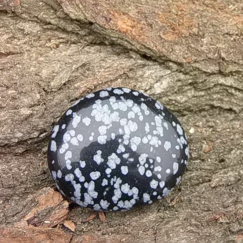 Obsidián vločkový - placka 122 — foto 2