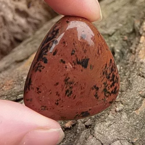 Obsidián mahagonový - placka 132 — foto 2