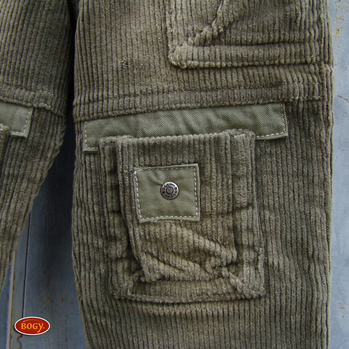 SLEVA - chlapecké khaki manžestráky — foto 3
