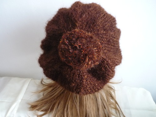 ELEGANTNÍ BARET v tm.hnědé — foto 5