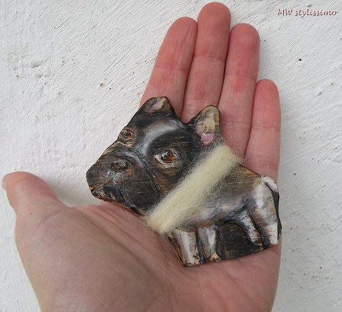 Frenchie má šál .... brožka — foto 2