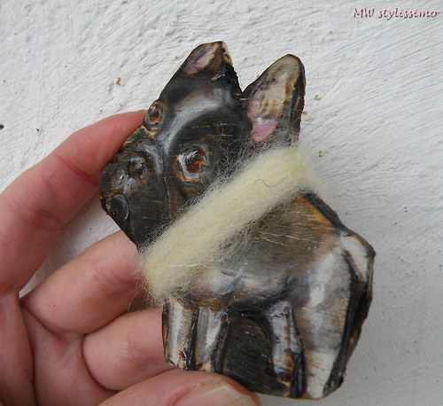 Frenchie má šál .... brožka — foto 3