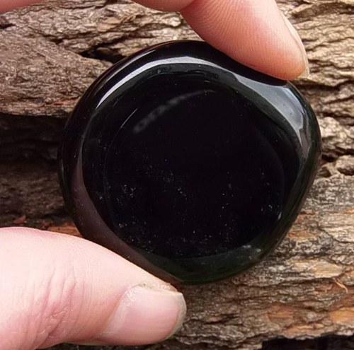 Obsidián stříbrný - placička 204 — foto 2
