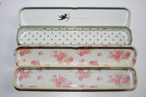 Plechová krabička/penál Shabby Chic — foto 3