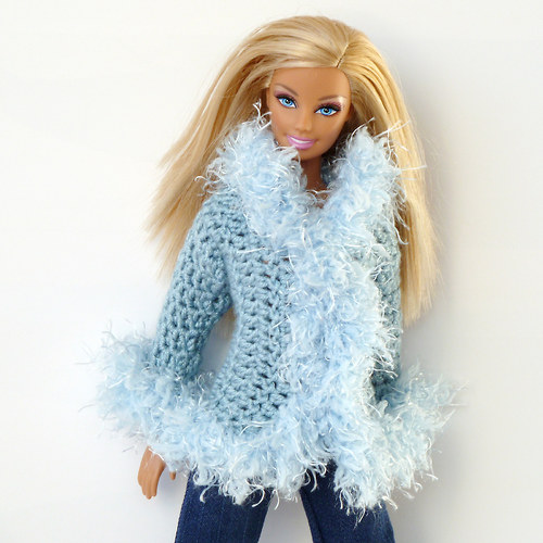 Luxusní modrý kabátek pro Barbie — foto 2